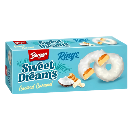 Bergen Sweet Dreams Rings Noix de Coco & Caramel – 128g