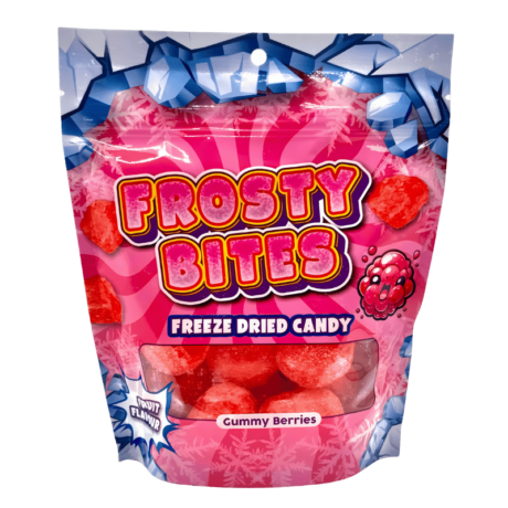 Frosty Bites – Bonbons Lyophilisés Gummy Fruits Rouges 50g