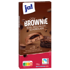 Ja! – Chocolat au Lait Fin Saveur Brownie 190g