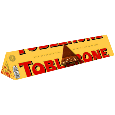 Toblerone Chocolat au Lait avec Nougat au Miel et aux Amandes 100g