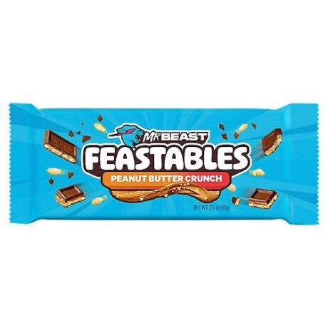 Feastables MrBeast Peanut Butter Crunch chocolate bar