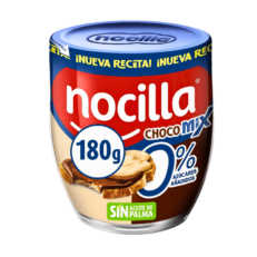 Nocilla ChocoMix 0% Added Sugars, a double cocoa and milk cream 180g